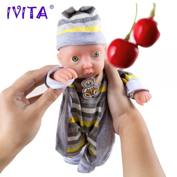 Boy Eyes Opened Reborn Dolls Full Body Silicone BabyToys