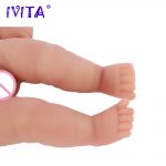 IVITA 28cm Full Silicone Body Reborn Baby Girl Dolls Boneca Juguetes Alive Toys