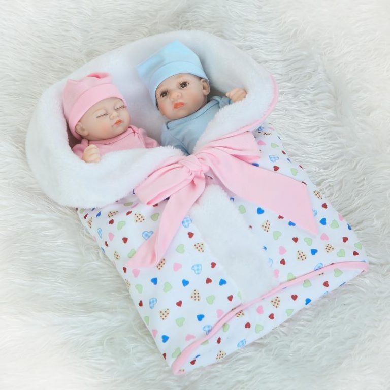 Realistic Newborn Twin Baby Dolls Full Vinyl Baby Doll World Reborn Doll