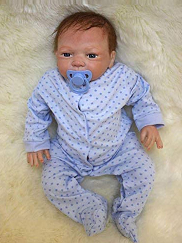 20 Inch Reborn Baby Doll Boy Lifelike Blue Eyes Newborn That Look Real Toddler Handmade Xmas