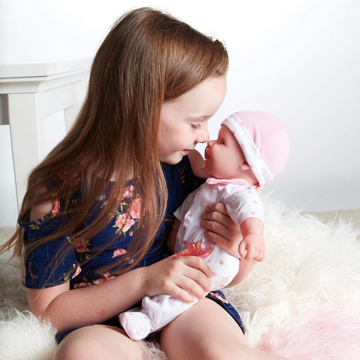 JC-Toys-Soft-Body-Baby-Doll--Removable-Purple-Outfit-Hat-and-Pacifier- JC Toys Soft Body Baby Doll Removable Purple Outfit Hat and Pacifier