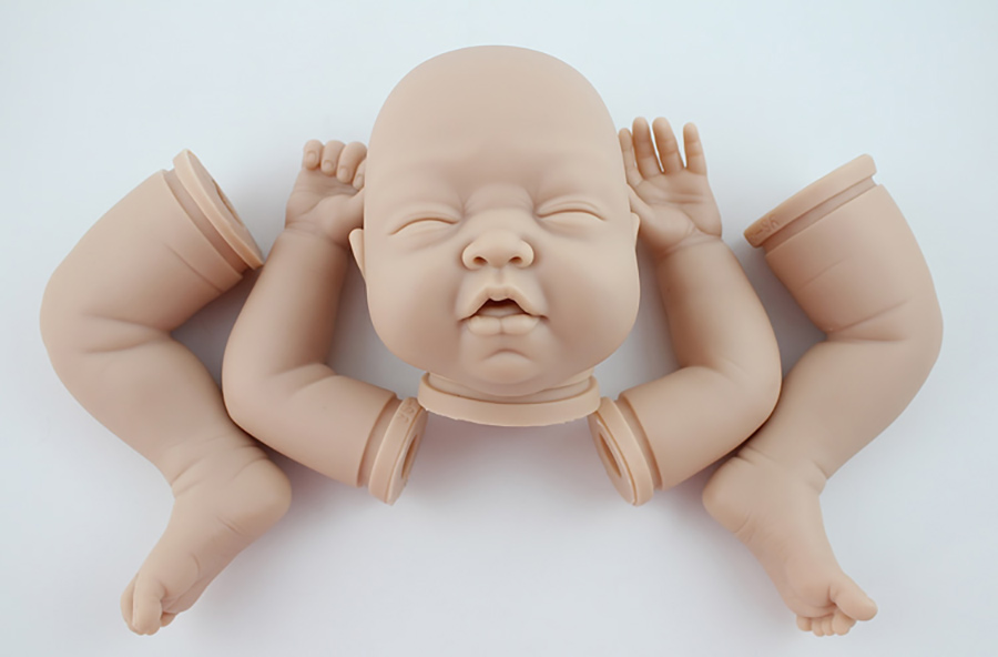 22inch-Silicone-Reborn-Dolls-Kit-Vinyl-Realistic-To-DIY-Reborn-Baby-Doll-Good-Quality-Doll-Accessories Good quality doll kits
