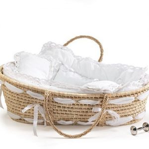 3.Burton & Burton Natural Baby Moses Basket