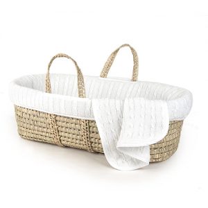 4.Tadpoles Cable Knit Moses Basket