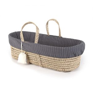 Tadpoles Line Stitched Moses Basket