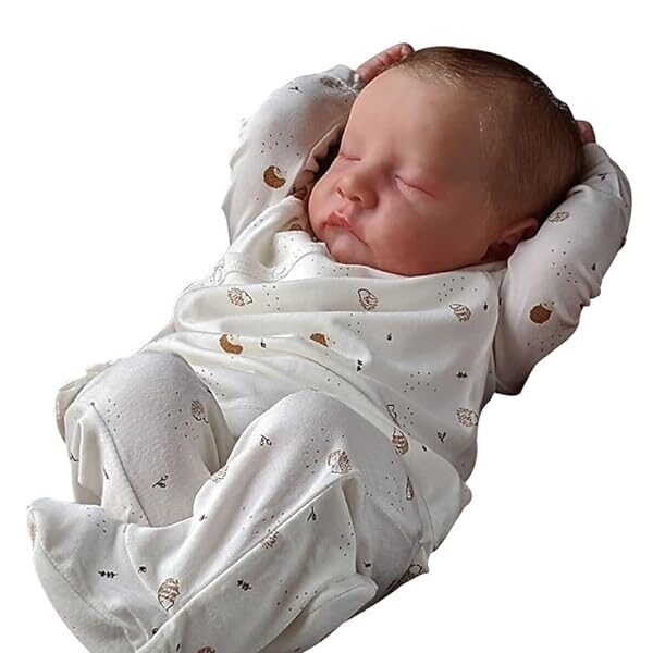 Lonian 19 Inch 48cm Eyes Closed Full Silicone Baby Doll That Look RealReborn Baby DollReal Baby DollLifelike Baby Dol B09RWQVB4D