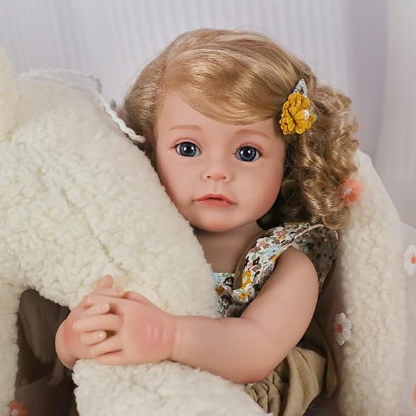 Reborn 22 Inch Real Life Reborn Baby Doll Girl Silicone Baby Doll Look ...